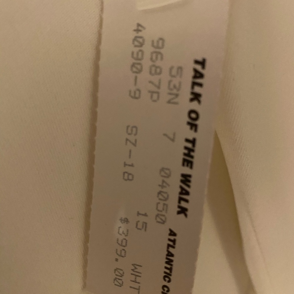 White and Rhinestone Dress Jacket and Pants